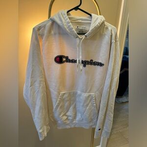 Champion Medium white Powerblend hoodie.